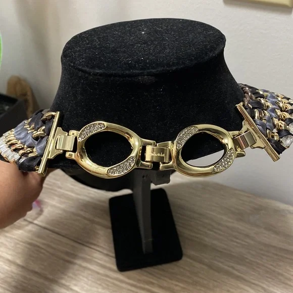 Stella and Dot Metal Collar Necklace One of a Kind - Picture 3 of 4